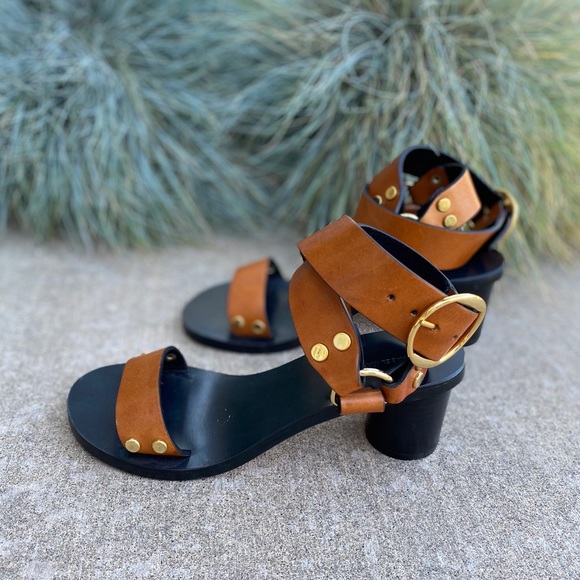 Isabel Marant Shoes - Isabel Marant Jeyka Studded Sandals Leather Wrap